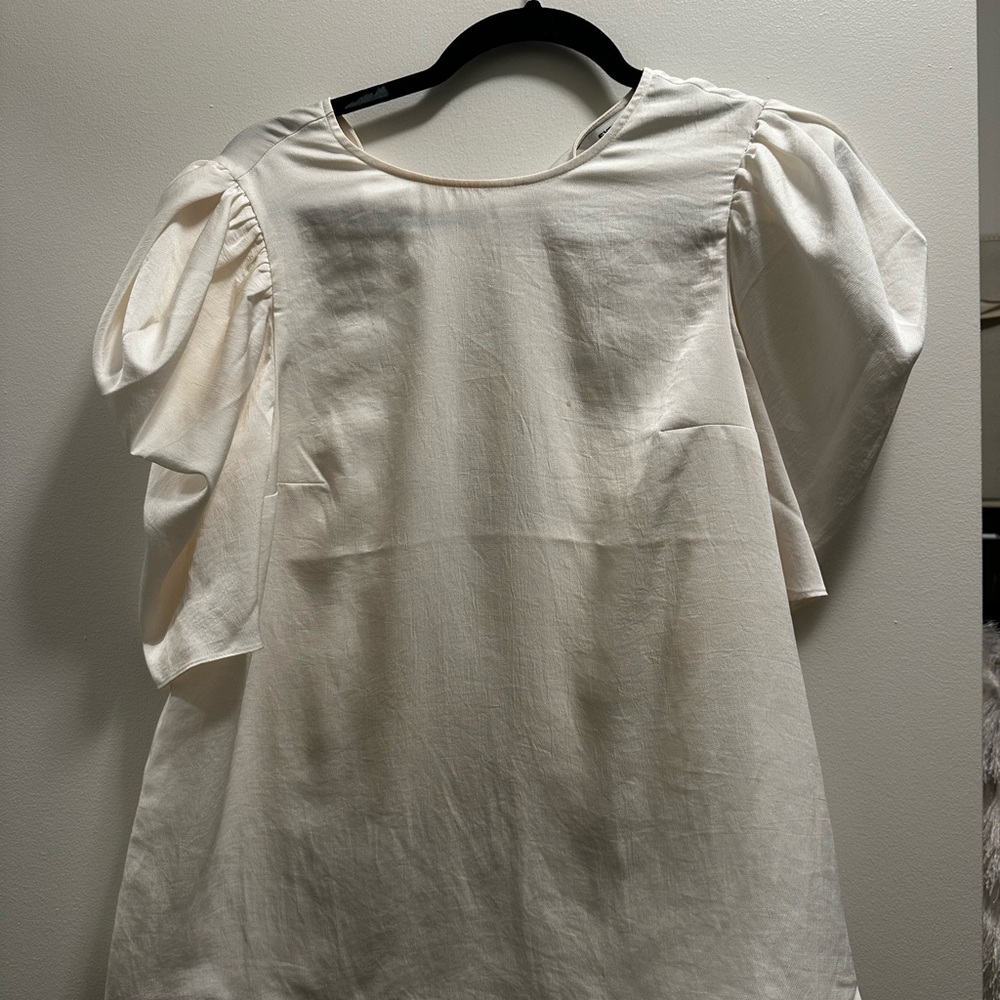 Elegant Cream Women's Top